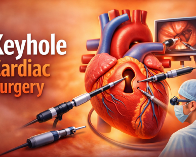 When is keyhole surgery recommended in a cardiac surgery hospital in Delhi