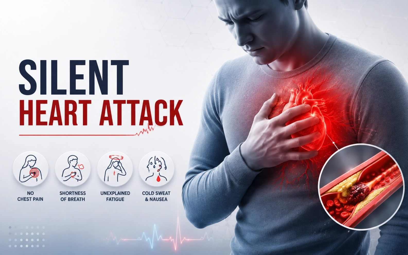 What is a silent heart attack, and how does it occur Heart hospital in Delhi