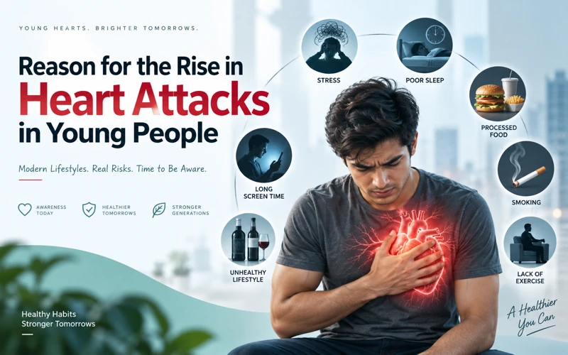 Reason for the rise in heart attacks in young people